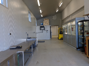 Lagerkalthalle in einem Hallenkomplex