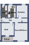 Grundriss Wohnung Typ 2